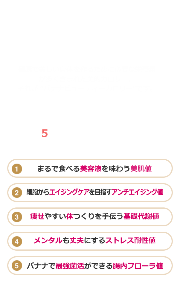 バナナビュティーカロリーとは バナナ大学 バナナの情報総合サイト